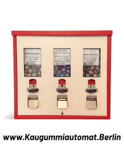 kaugummiautomat 3 schacht set komplett beispiel fuellung