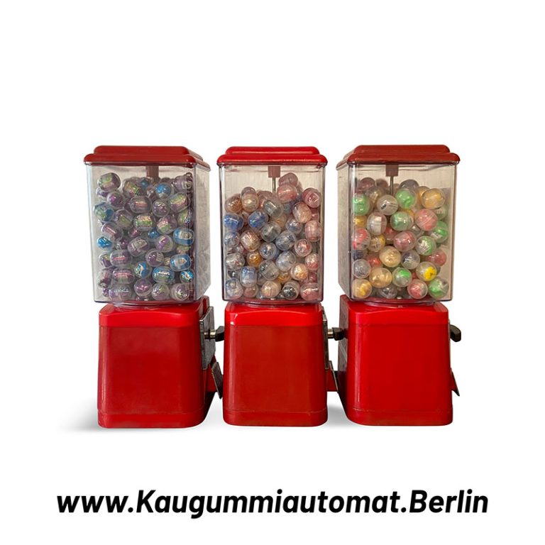 Roter Kaugummispender mit ca. 25 g Kaugummi, - Out of the Blue