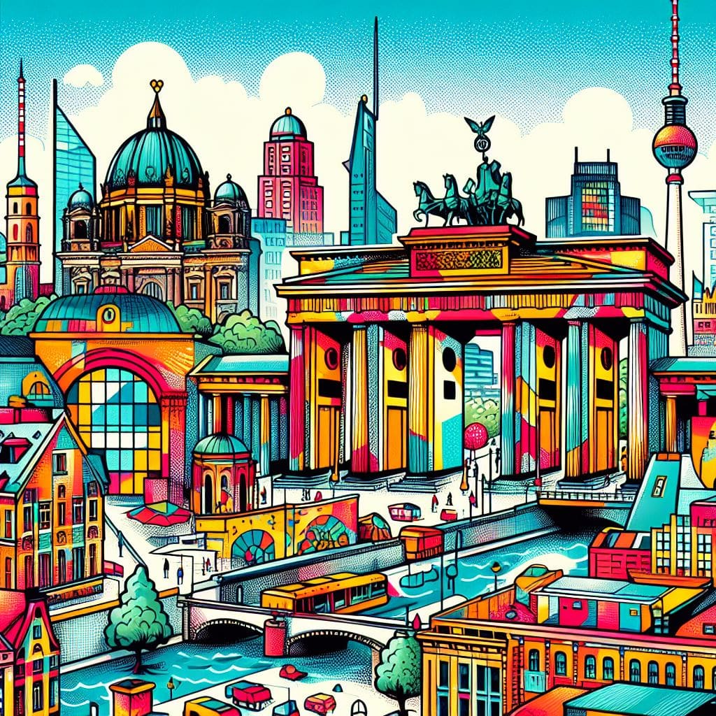 Berlin gebaut aus Kaugummi