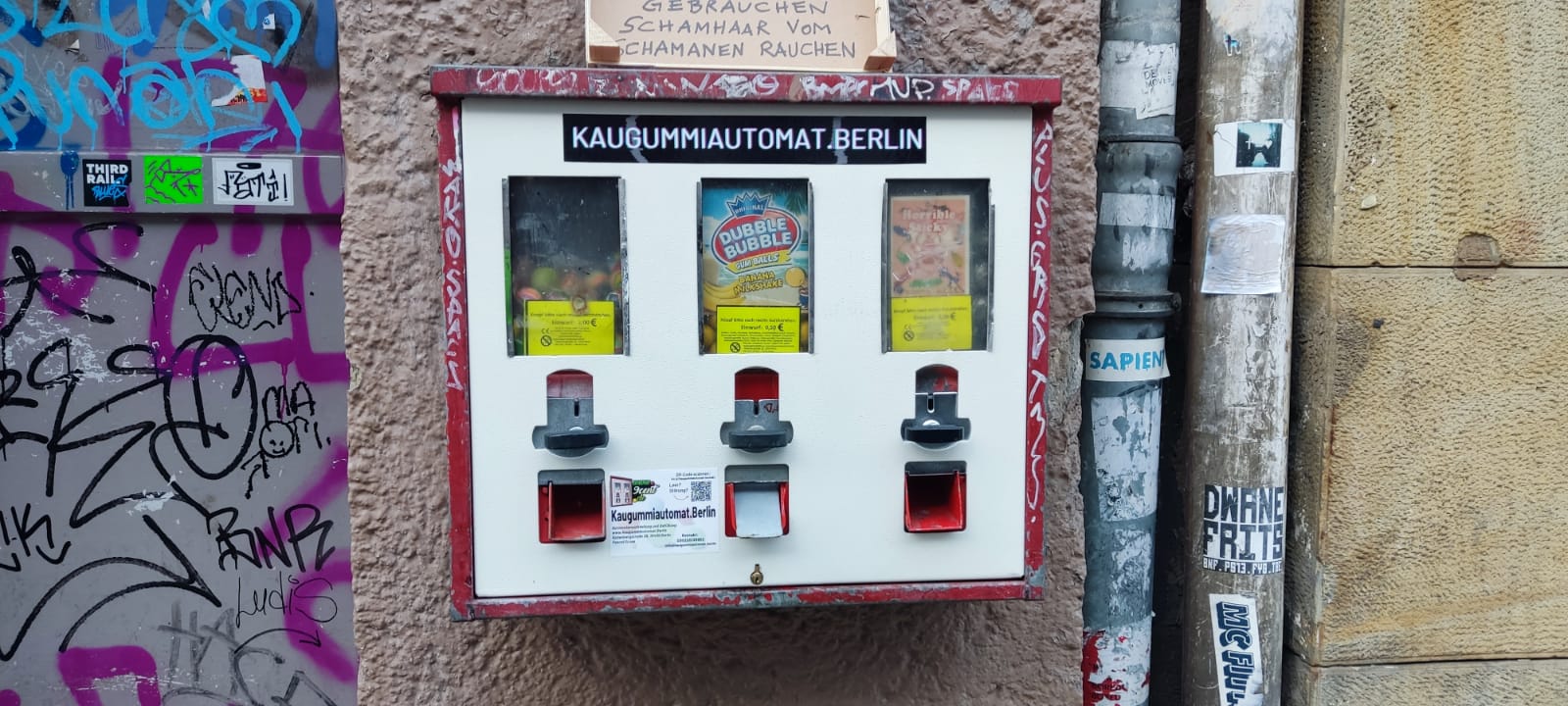 Kaugummiautomat gerettet in Berlin