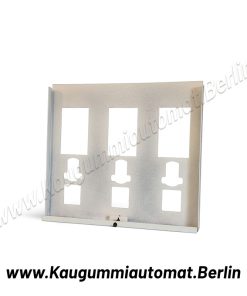 3-Schacht Frontplatte weiss für Kaugummiautomat