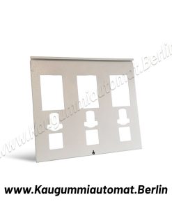 3er-Frontplatte weiss für Kaugummiautomat