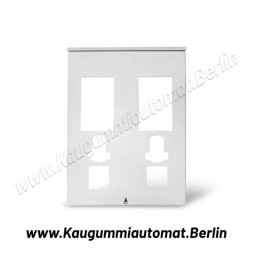 weisse 2er-Frontplatte für Kaugummiautomat