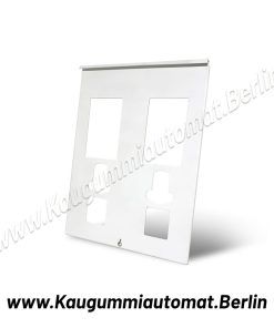 2er-Frontplatte weiß Kaugummiautomat