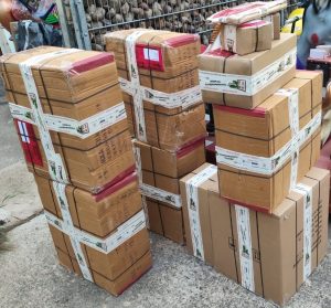 karton wiederverwendet nachhaltig kaugummiautomat verpackung