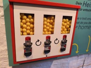 kaugummiautomat im museum abstimmung