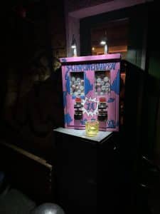 Kaugummiautomat mit Beleuchtung – beleuchteter Automat als Blickfang