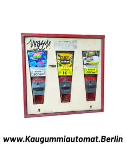 3-Schacht Kaugummiautomat gebraucht und bestickert in Berlin