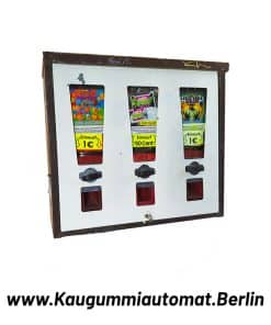 Gebrauchter 3-Schacht Kaugummiautomat aus Berlin