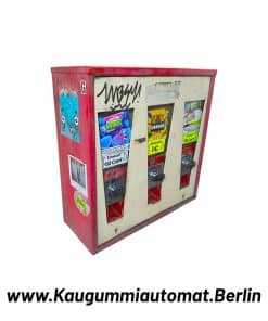 Gebrauchter 3-Schacht Kaugummiautomat mit Design in Berlin