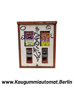 kaugummiautomat 2 schacht sticker look retro vintage gebraucht