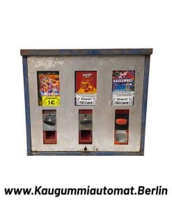 kaugummiautomat 3 schacht mit fuellung gebraucht used look