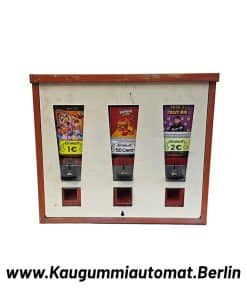 Kaugummiautomat gebraucht rot weiss Retro Deko Objekt