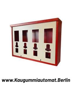 4 Schacht Kaugummiautomat mit Frontklappe Retro
