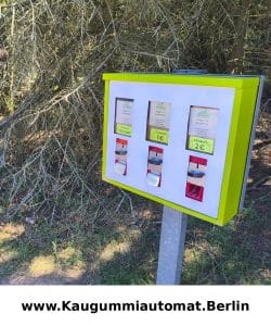 Futterautomat 3 Schacht Rückseite mit Wetterschutz