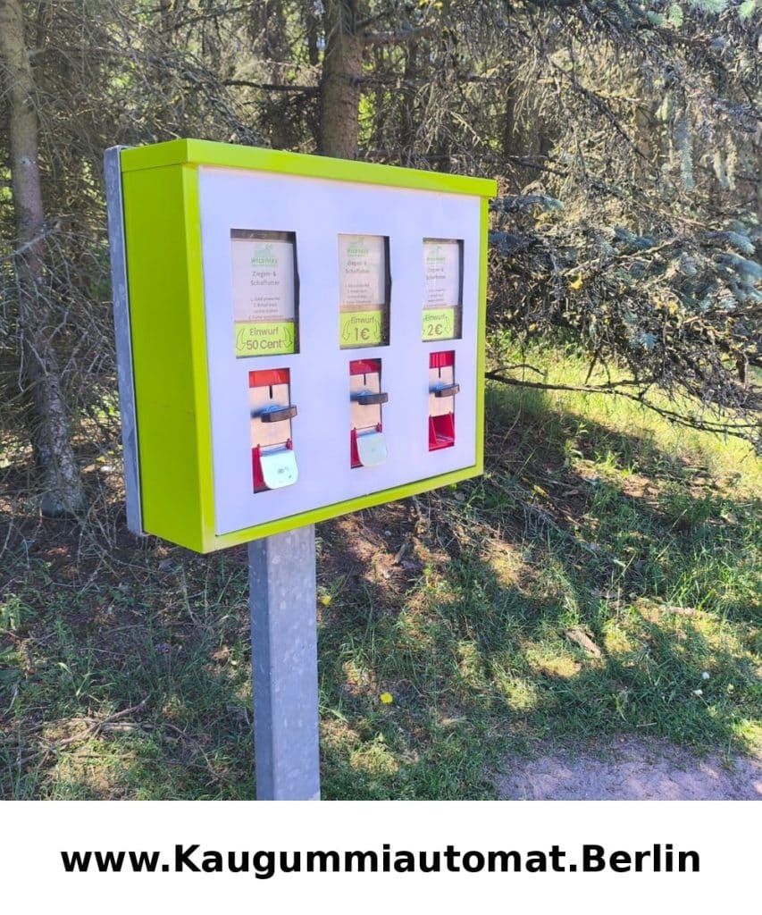 Futterautomat 3 Schacht für Streichelzoo und Wildpark