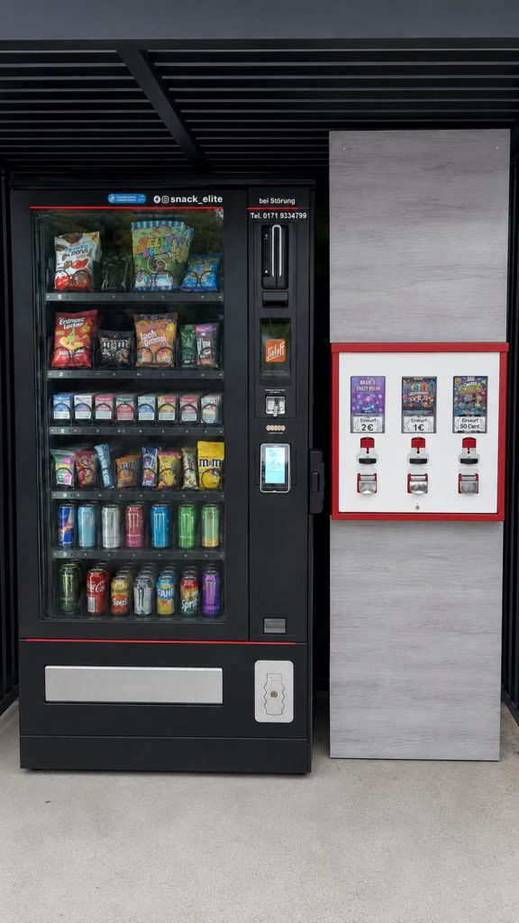 Kaugummiautomat neben Snackautomat aufstellen als zusätzliche Verkaufsmöglichkeit